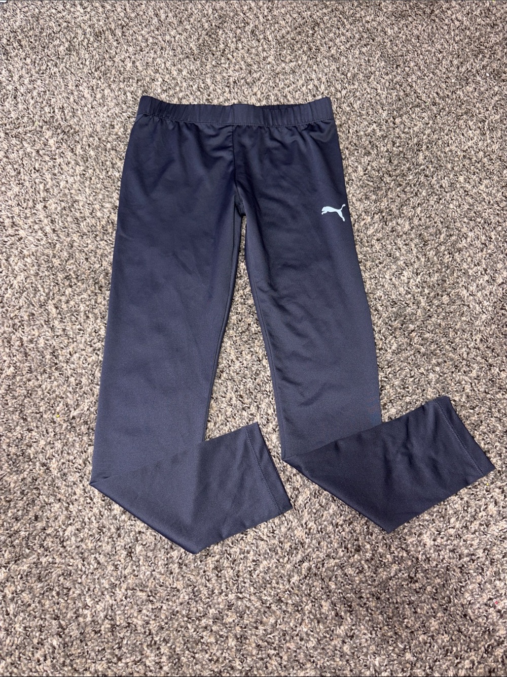 Kids Navy Jogger Pants with White Logo